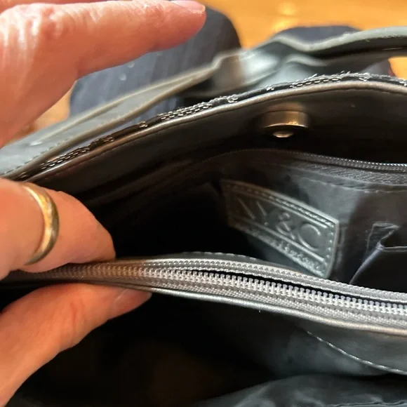 New York & Company Black and Gray Shoulder Bag - Picture 6 of 10